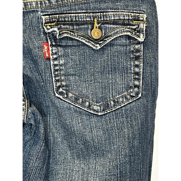 Levis 315 Womens Jeans Size 14 34x29 Button Flap Pockets Boot Cut Red Label - Picture 10 of 13